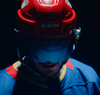 (IN-STOCK) Ronin R3B Blue Mirrored Straight Cut Hockey Visor