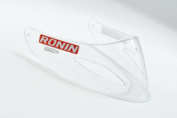 Hockeyninja Ronin G5X Ice Hockey Goalie Throat Protector Polycarbonate Lexan Clear