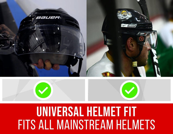 Hiro 7 Clear Aviator Cut Hockey Visor