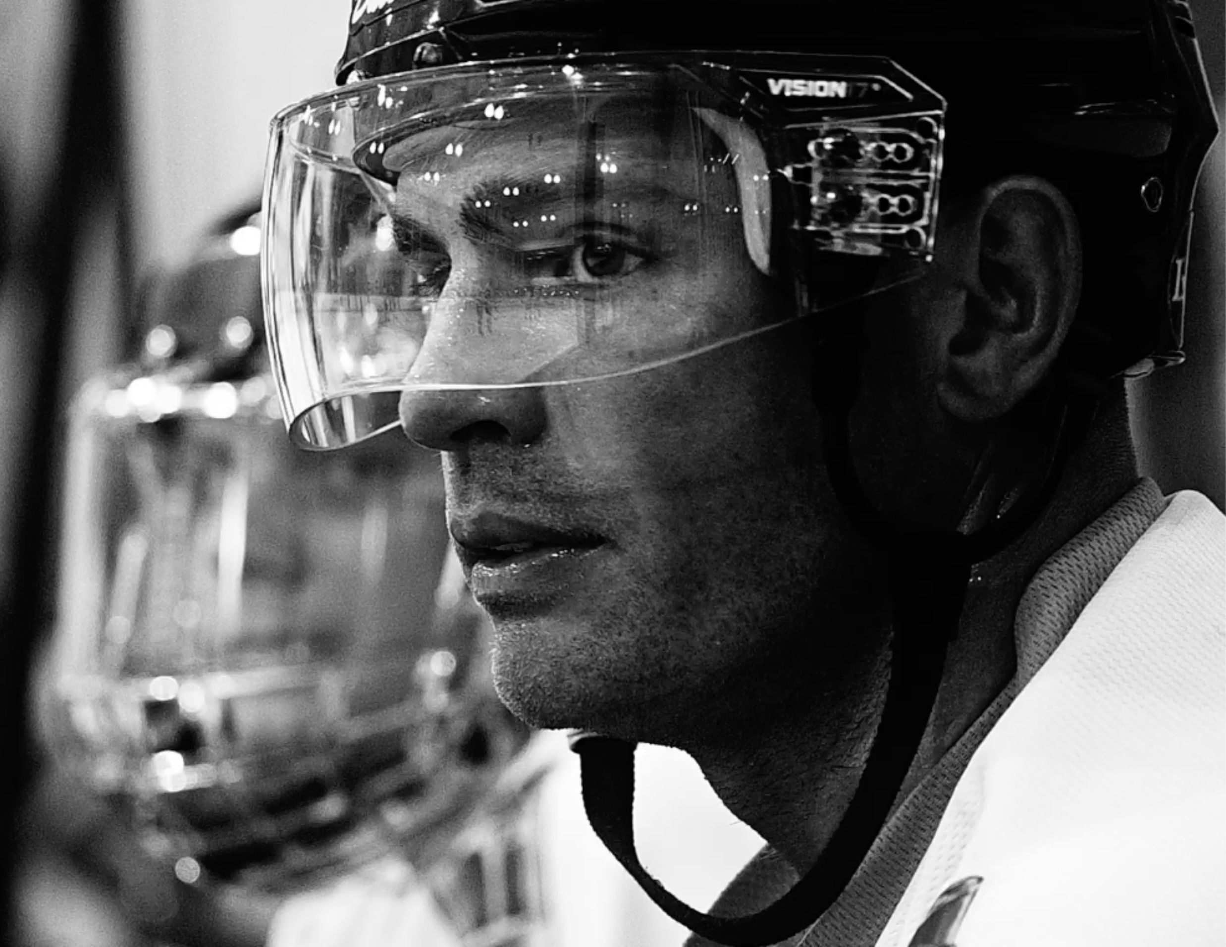 Hiro 7 Clear Aviator Cut Hockey Visor