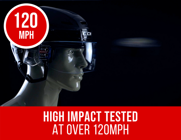(SOLD-OUT) Ronin X3-PRO Tinted Straight Cut Hockey Visor