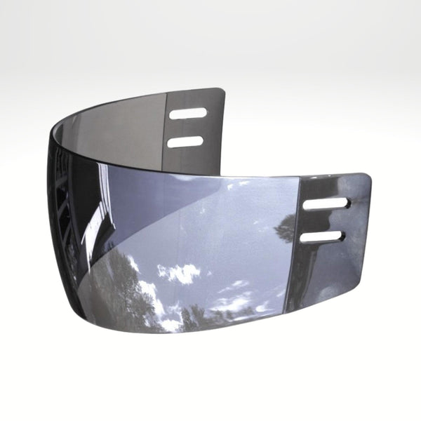 (IN-STOCK) Ronin R3M SILVER Mirrored Straight Cut Hockey Visor