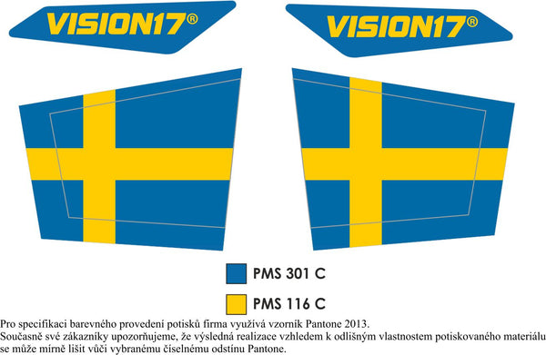 Flag Caps for Hiro and MK5-X - USA, CAN, UK, SWE, FIN, NOR, more!