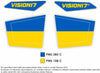 Ukrainian Flag Caps for Hiro and MK5-X