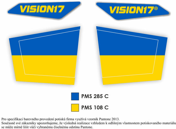 Ukrainian Flag Caps for Hiro and MK5-X